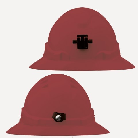PROCHOICE V6 HARD HAT VENT FULL BRIM LAMP BRACK RATCHET HARN - RED